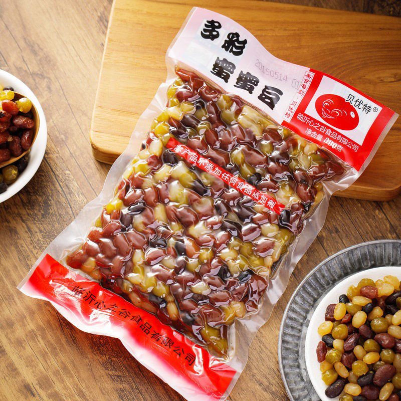 贝优特多彩豆即食300g五彩豆蜜红豆蜜豆糖纳奶茶五彩甜蜜豆家庭装
