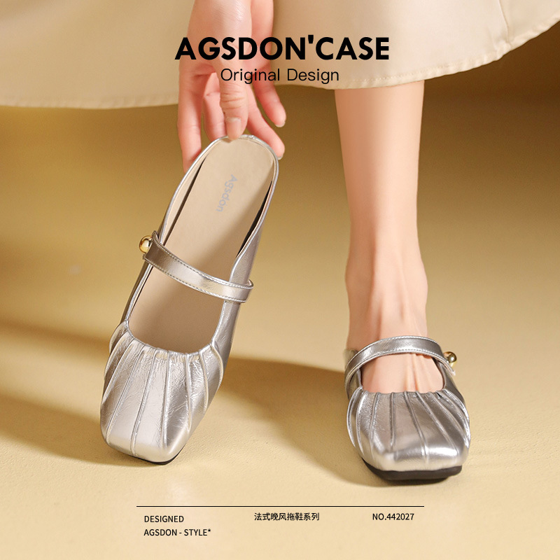 Augu Shiden - Mules tipo Mary Jane para mujer, con suela blanda, sin cordones, modelo nuevo de primavera 2026.