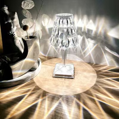 Cross-Border Gift Touch Lamp Diamond Table Lamp Crystal Night Light Restaurant Decoration Atmosphere Lamp Bedroom Dimmable Light Cross-Border Gift Touch Lamp Diamond Table Lamp Crystal Night Light Restaurant Decoration Atmosphere Lamp Bedroom Dimmable Light