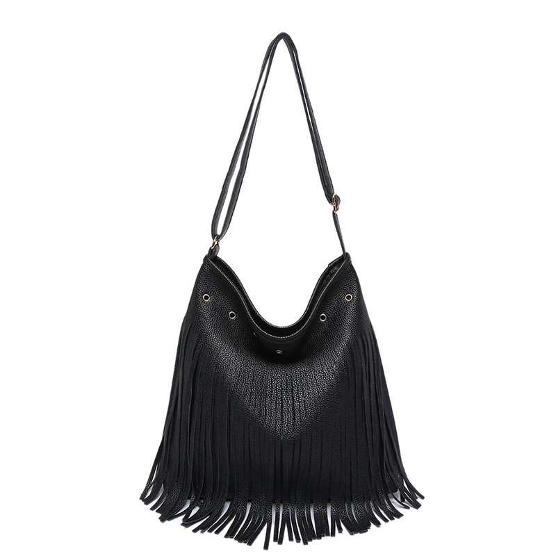 Bolsa de brazo retro jeans verano 2024 nuevo mochila de hombro bohemio retro mochila de fresa