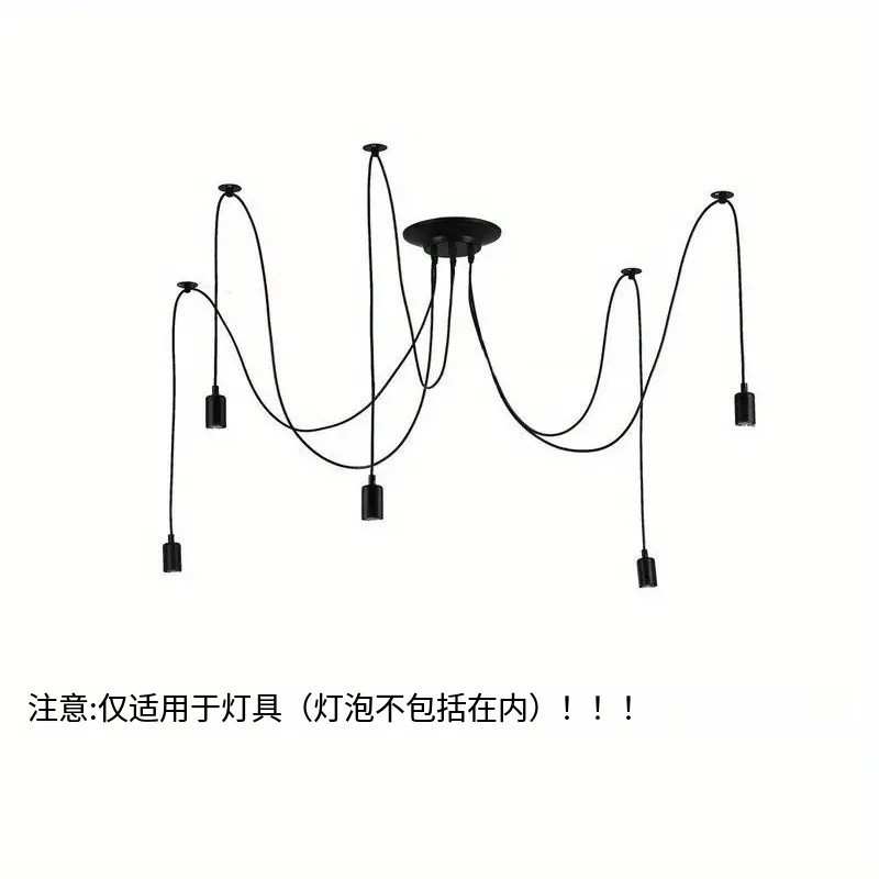 Ventas directas transfronterizas candelabro estilo industrial retro bar creativo café restaurante oficina tienda de ropa lámpara de araña