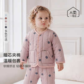 宝宝棉服秋冬季加厚保暖婴幼儿衣服男童棉衣女童棉袄儿童夹棉外套