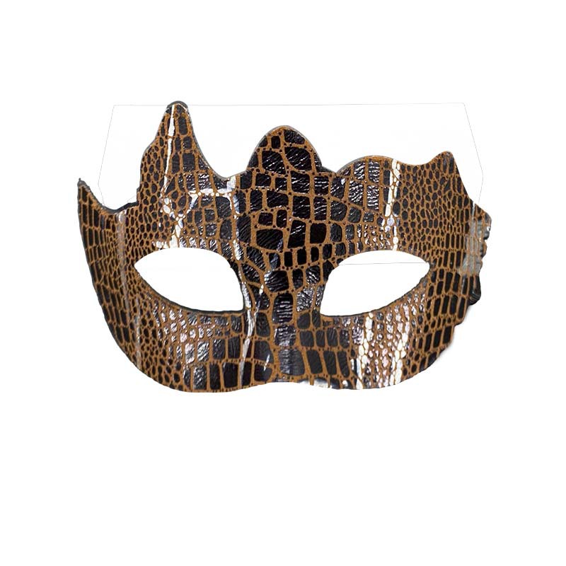 Nuevo baile de máscaras adulto piel de serpiente piel de cocodrilo diversión accesorios de fiesta lindos extraños princesas máscaras de hombres y mujeres