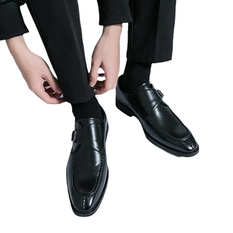 Zapatos de hombre de gran tamaño transfronterizo de moda casuales zapatos de derby estilo británico zapatos de cuero de un pie zapatos de negocios zapatos de elevación