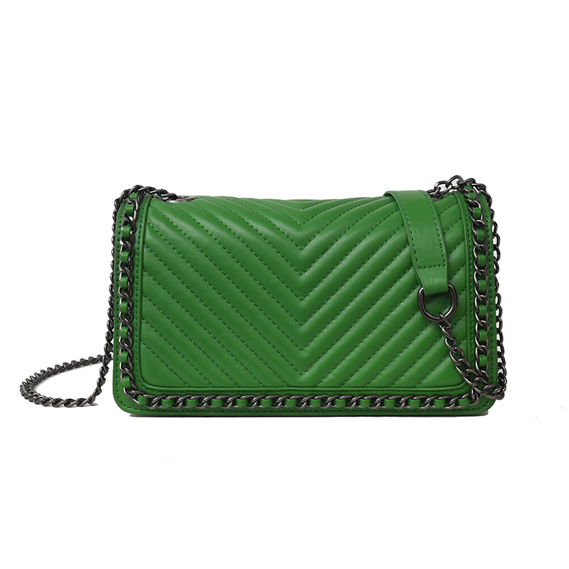 Bolso de Cadena Retro Estilo Hong Kong, Verano 2025, Nuevo, Transfronterizo, Super Popular, Texturizado, Bolso de Hombro, Bolso Cruzado Acolchado de Moda para Mujer