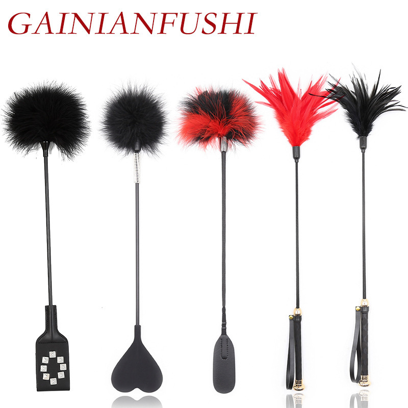 Factory Wholesale Adult Sex Products Tickling Feather Racket Black Multi-Purpose Racket Couple Bed Flirting Props Factory Wholesale Adult Sex Products Tickling Feather Racket Black Multi-Purpose Racket Couple Bed Flirting Props