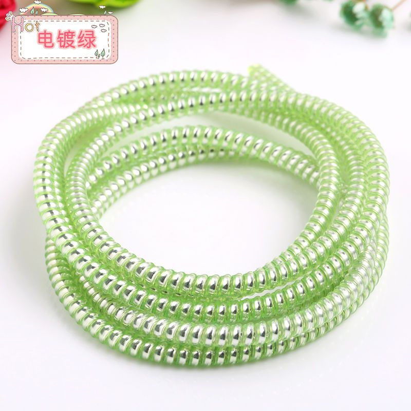 1.4m cable de datos galvanizado láser creativo cable de carga de teléfono celular cable de protección de auriculares enrollador de cable general image 12