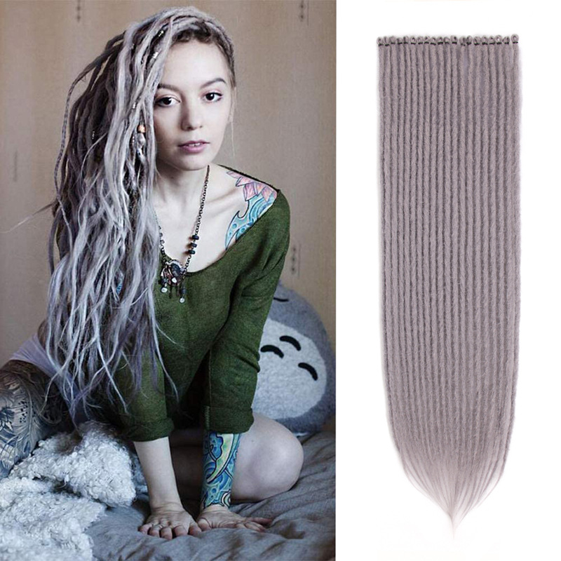 Amazon Tem Xiyin ホットセールドレッドヘアヨーロッパとアメリカの白人黒人ドレッドヘアかぎ針編みヘアウィッグ|undefined