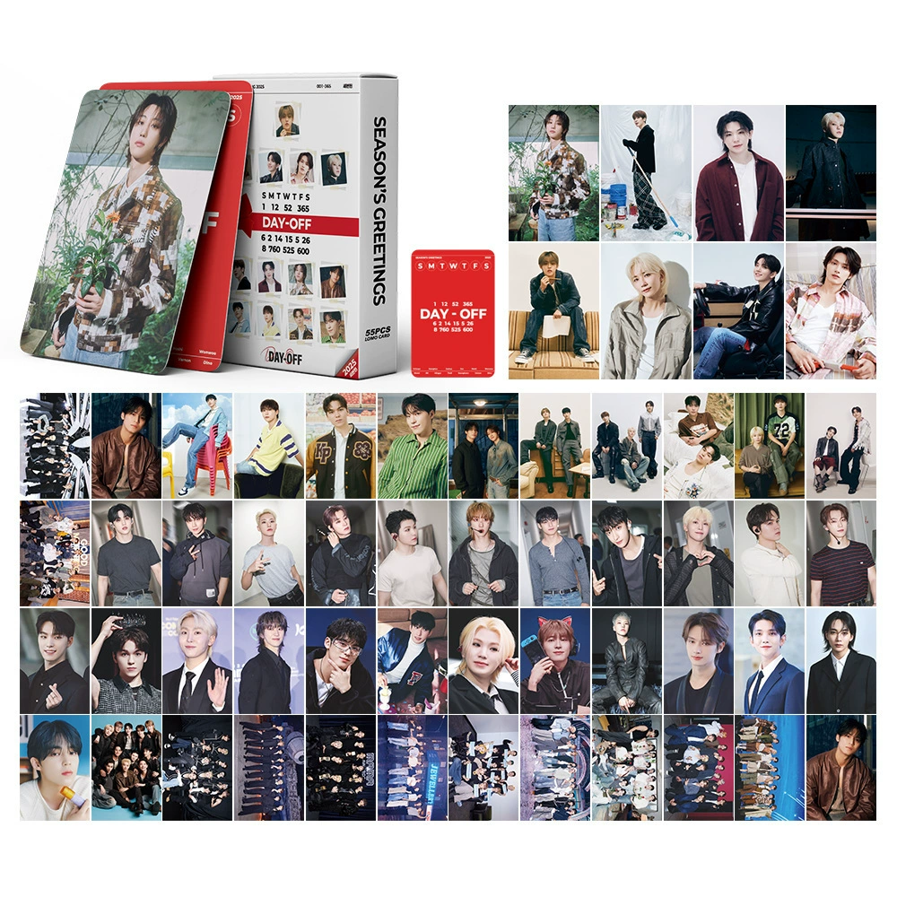 Граница горячая продажа 55 штук Seventeen фото карт 2025 SEASON'S GREETINGSKPOP периферия LOMO фото карты