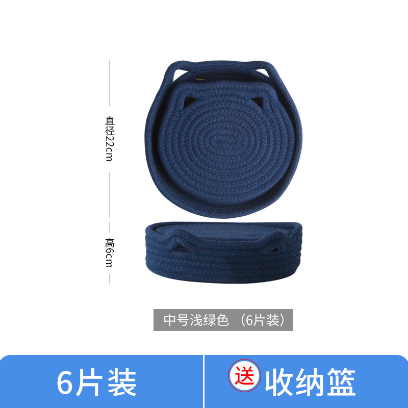 Cojín de aislamiento térmico conjunto de cojín de mesa resistente a quemaduras cojín de mesa doméstico cojín de taza resistente a altas temperaturas cojín de mortero cojín de platos creativos cojín de platos cojín de platos