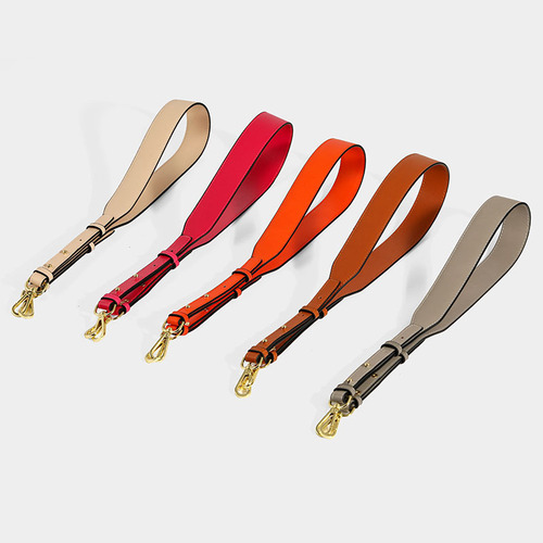 Bags Wide Shoulder Strap Accessory Black Strap Leather Napa Pattern Calfskin Adjustable Replacement