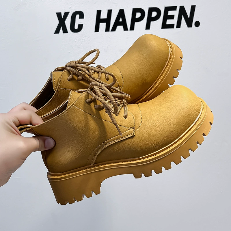 Ботинки Martin мужские британские осенние и зимние толстые подошвы увеличены