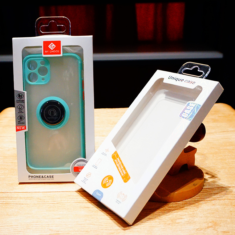 新款開窗手機殼紙盒包裝中性蘋果手機殼吸塑包裝通用白卡紙盒