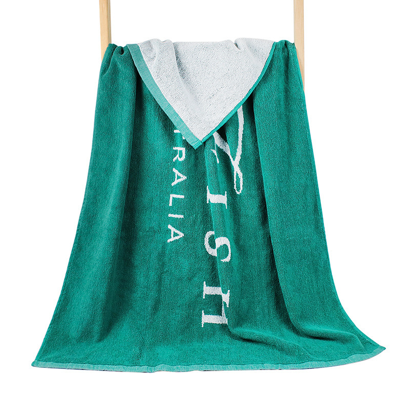 High-End Pure Cotton Two-Tone Jacquard Bath Towel, Absorbent and Quick-Drying Beach Towel, Swimming Shawl, Large Towel, Custom Floor Towel, All-Cotton