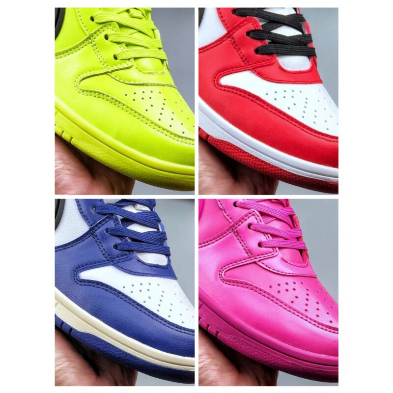 Putian Leather Fluorescent Large Hook Dunk Series High-Top Casual Sports Skateboard Shoes Dunk Series