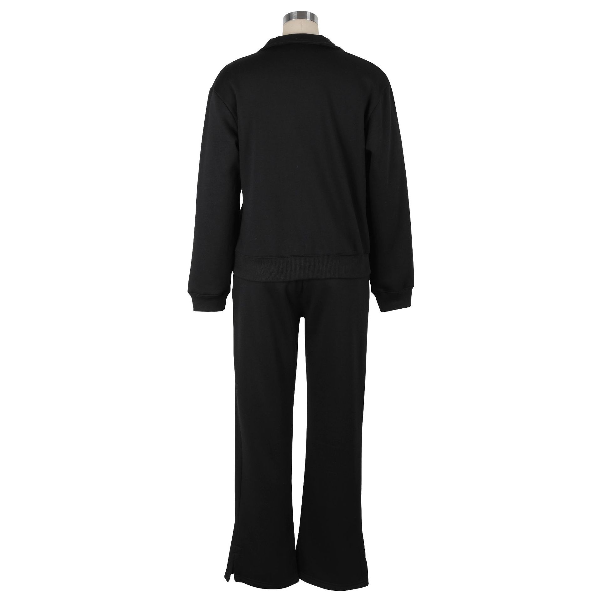Women Clothing Sweater Two Piece Suit Velvet Thickened Sportswear Loose Winter