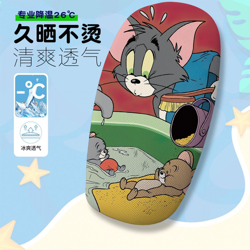 Tom and Jerry Series Electric Vehicle Seat Cushion Cover Summer Heat-Insulating Breathable Seat Cover Electric Vehicle Seat Cushion