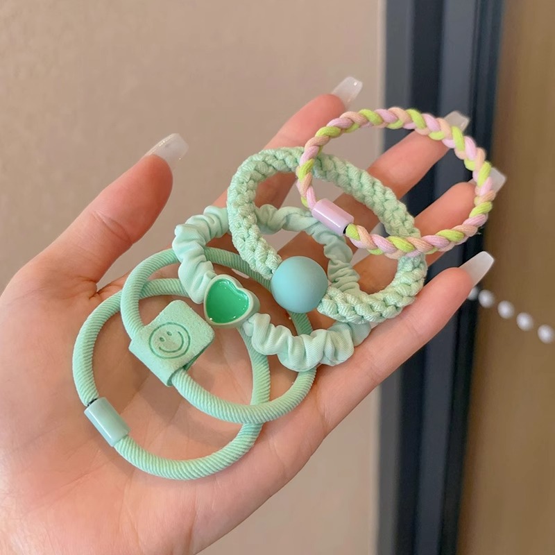 Anillo de cabello de dopamina de oso para niños de mujer correa de cabello de alta sensibilidad no lastimar cabello de cabello de cola de caballo adornos de cabello al por mayor