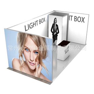 Portable Kabu Led Light Floor-Standing Poster Display Light Box Exhibition Event Press Conference Luminous Background Wall