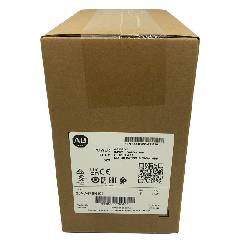 25A-A4P8N104罗克韦尔ABPowerFlex523变频器全新现货25AA4P8N104