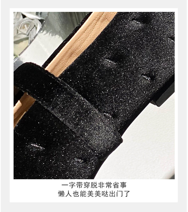 Giày búp bê nữ Mary Jane quai ngang mũi tròn đế bằng — Màu đen, Màu đỏ chi tiết 12