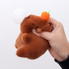 カピバラは泡を吐き、揺れるペンダント、カピバラぬいぐるみ、きしむバッグペンダント、小物ギフト
