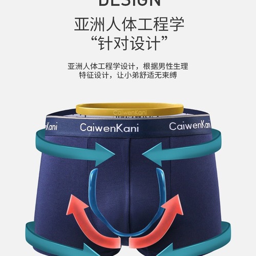 Mens Boxer Briefs Breathable Pure Cotton Modal Graphene Thin Shorts Underwear Gift Box