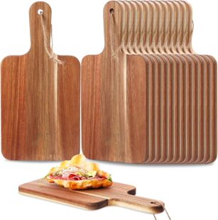 Acacia wood wood with handle kitchen chopping chopping board household deli cheese tray Acacia wood western food steak board