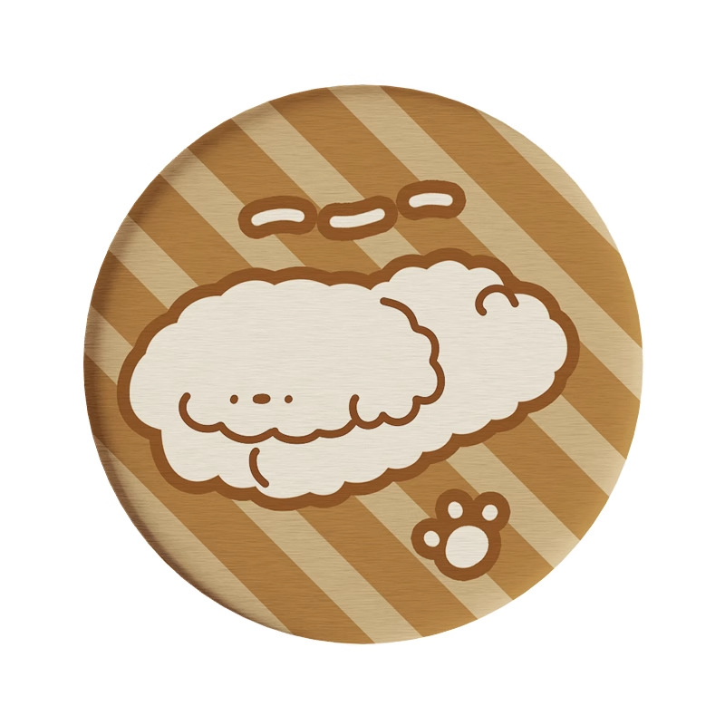 Posavasos de café de oficina de dibujos animados, posavasos de escritorio, posavasos de agua redondos, almohadillas absorbentes de agua de barro de diatomeas, encimera de secado rápido