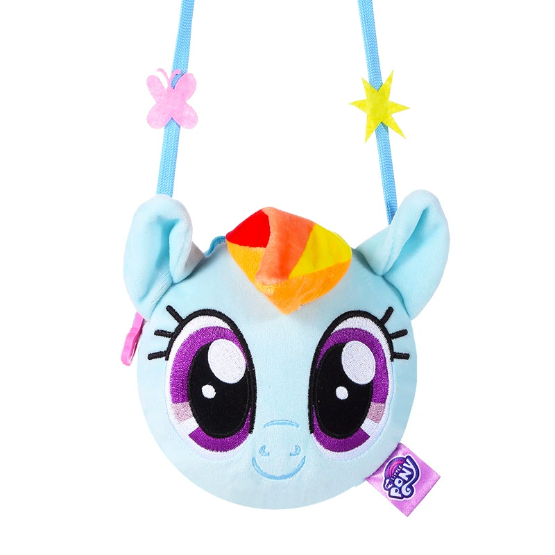 Плюшевая сумка для телефона (My Little Pony) милая детская через плечо, дизайн единорога, 14×3×14 см