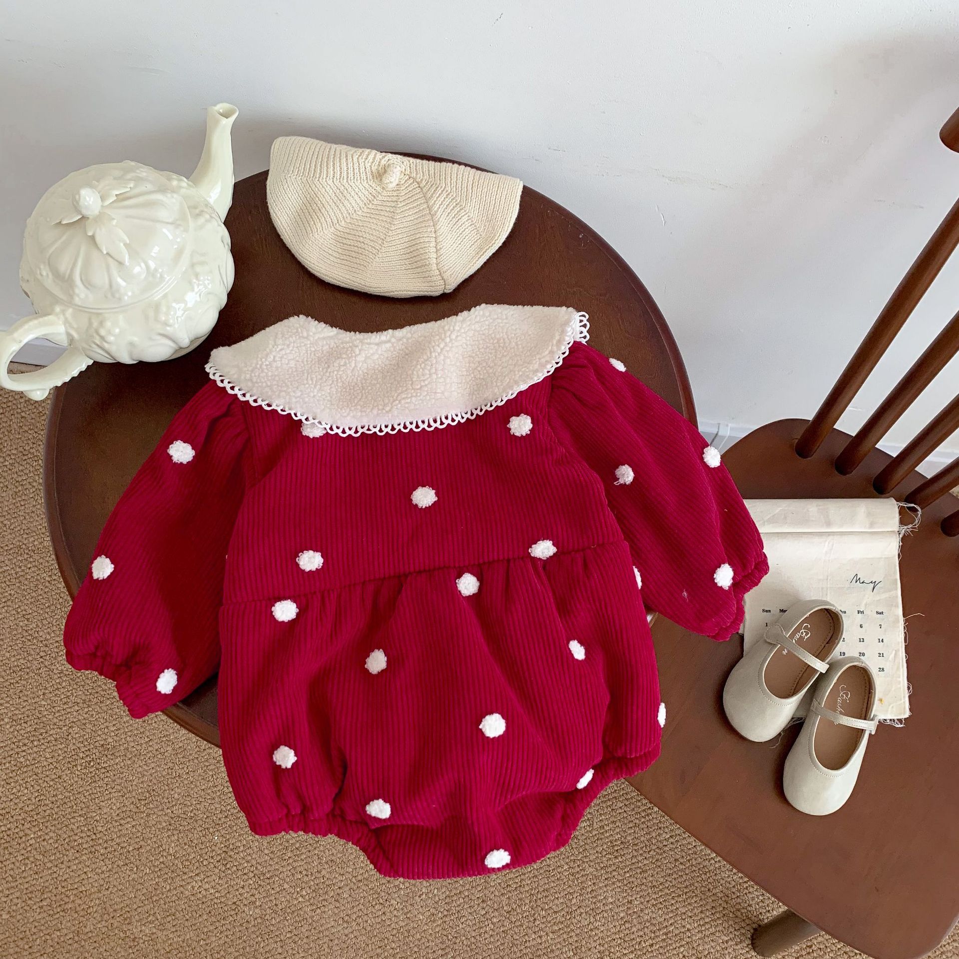 Prinzessin Einfarbig Baumwolle Baby Strampler display picture 3