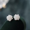 Silver needle, fashionable earrings from pearl, silver 925 sample, Korean style, light luxury style, wholesale