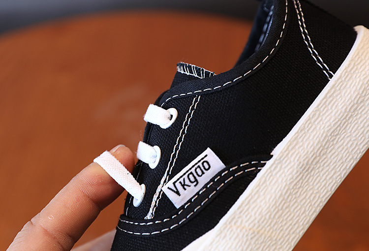 Children's Canvas Sneakers With Leopard Print For Girls_voghion.com