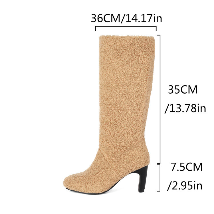 Neue Overknee-Stiefel mit runder Spitze und klobigem Absatz für den Herbst für Damen_voghion.com