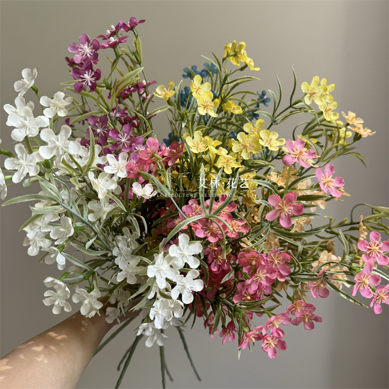 仿真花晚香玉 加密小碎花雏菊装饰点缀美陈家居婚庆小野花满天星