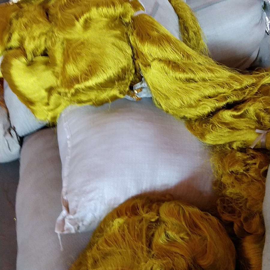 透明白色仿毛绒真毛仿兔毛装饰三彩多彩裁切金色银色直丝螺旋丝