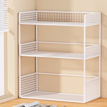 桌面书本置物架办公室桌上多层书柜小型书架子简易飘窗收纳小柜子