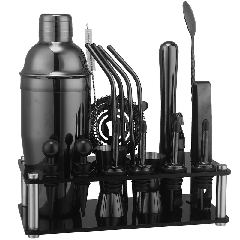 Vacuum Plated New Acrylic Set Ice Clip Crushed Popsicle Cocktail Shaker Bar Tool Set 20 Pieces Vacuum Plated New Acrylic Set Ice Clip Crushed Popsicle Cocktail Shaker Bar Tool Set 20 Pieces