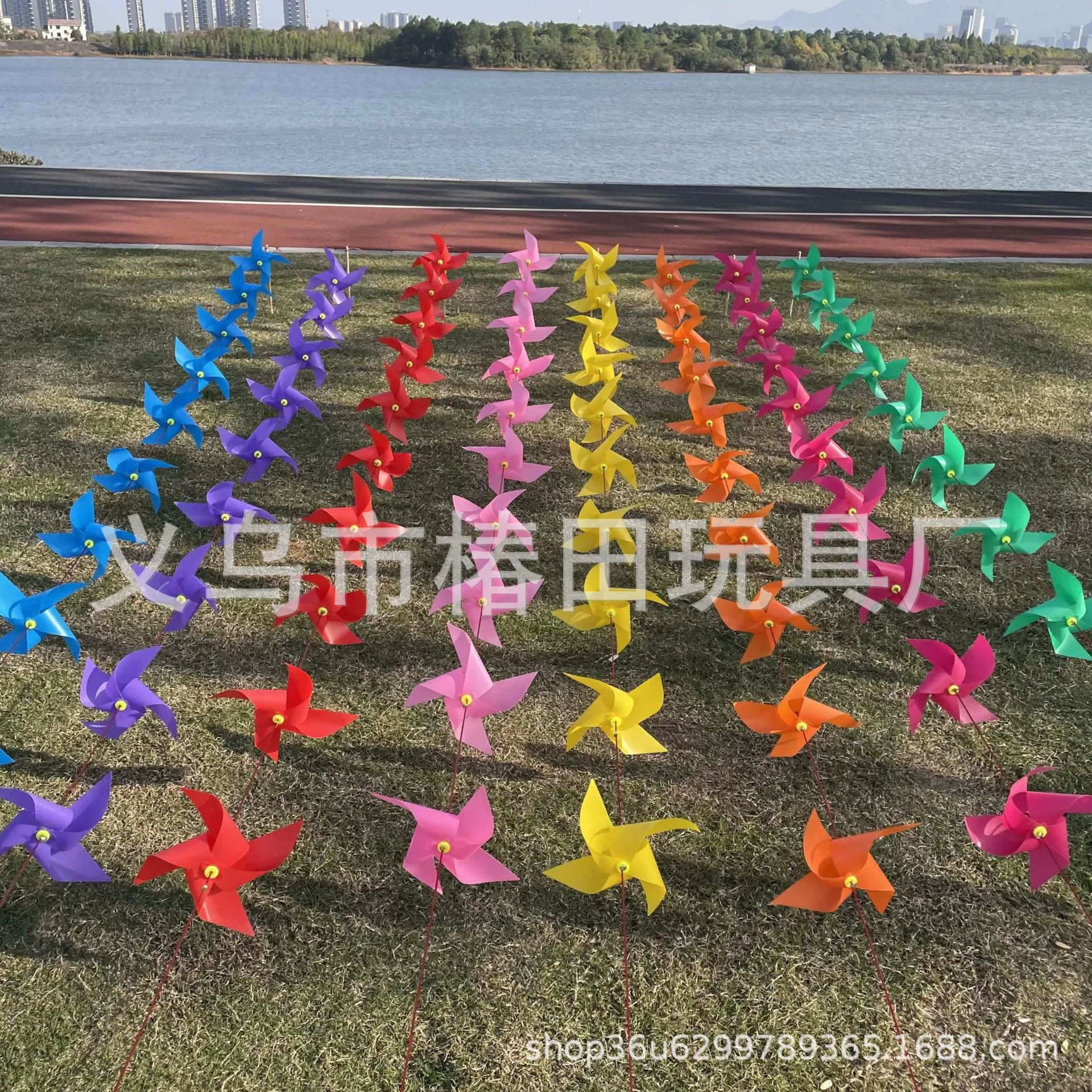 26C композиция из веревок, украшение для детского сада, большая ветряная мельница, коридор, праздничные принадлежности, свадебные красочные уличные ветряные мельницы, стена