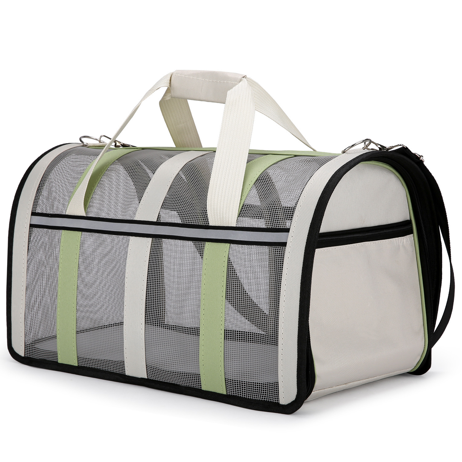 Borsa a tracolla pieghevole portatile per cani di piccola e media taglia, traspirante, per esterni e gatti, per animali domestici_voghion.com