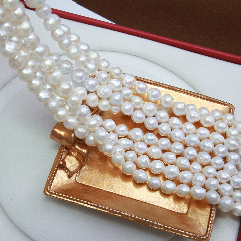 Organic beads pearl handmade, 9mm, DIY