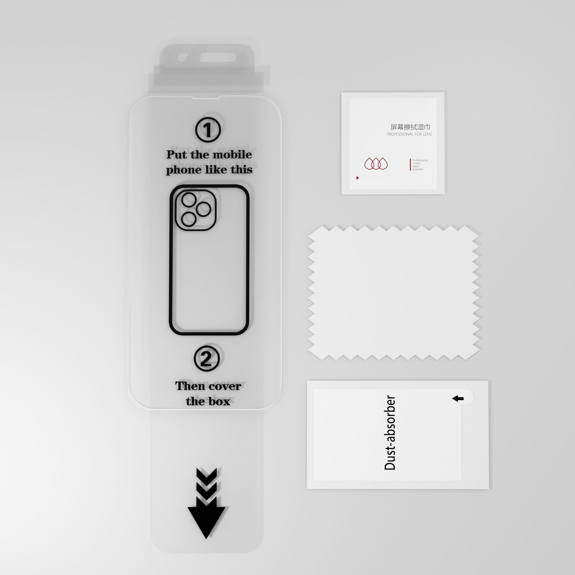 Aplicable película templada iPhone16ProMax Apple 15Plus almacenamiento sin polvo película de alta definición 14 segunda película de serigrafía