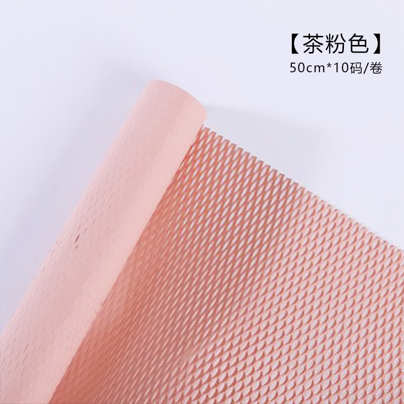 Color sólido protección del medio ambiente panal de papel de malla floral papel de arte ramo de flores papel de embalaje regalo de la joyería material de embalaje