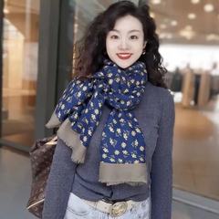 小砕花綿麻マフラー百合民族風復古文芸シルクタオル夏旅行日焼け止めストール