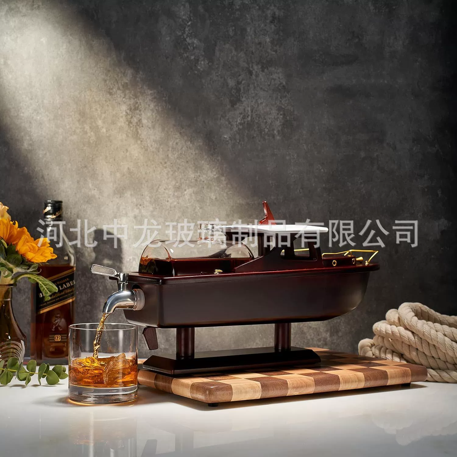 Новый набор графинов в форме лодки, стеклянная бутылка для вина, набор для вина, бестселлер на Amazon