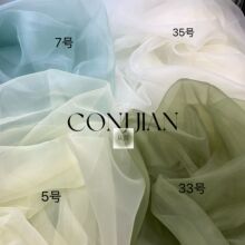 多色批发10D如意纱欧根纱底布轻薄透明汉服大袖辅料裙装纱裙面料