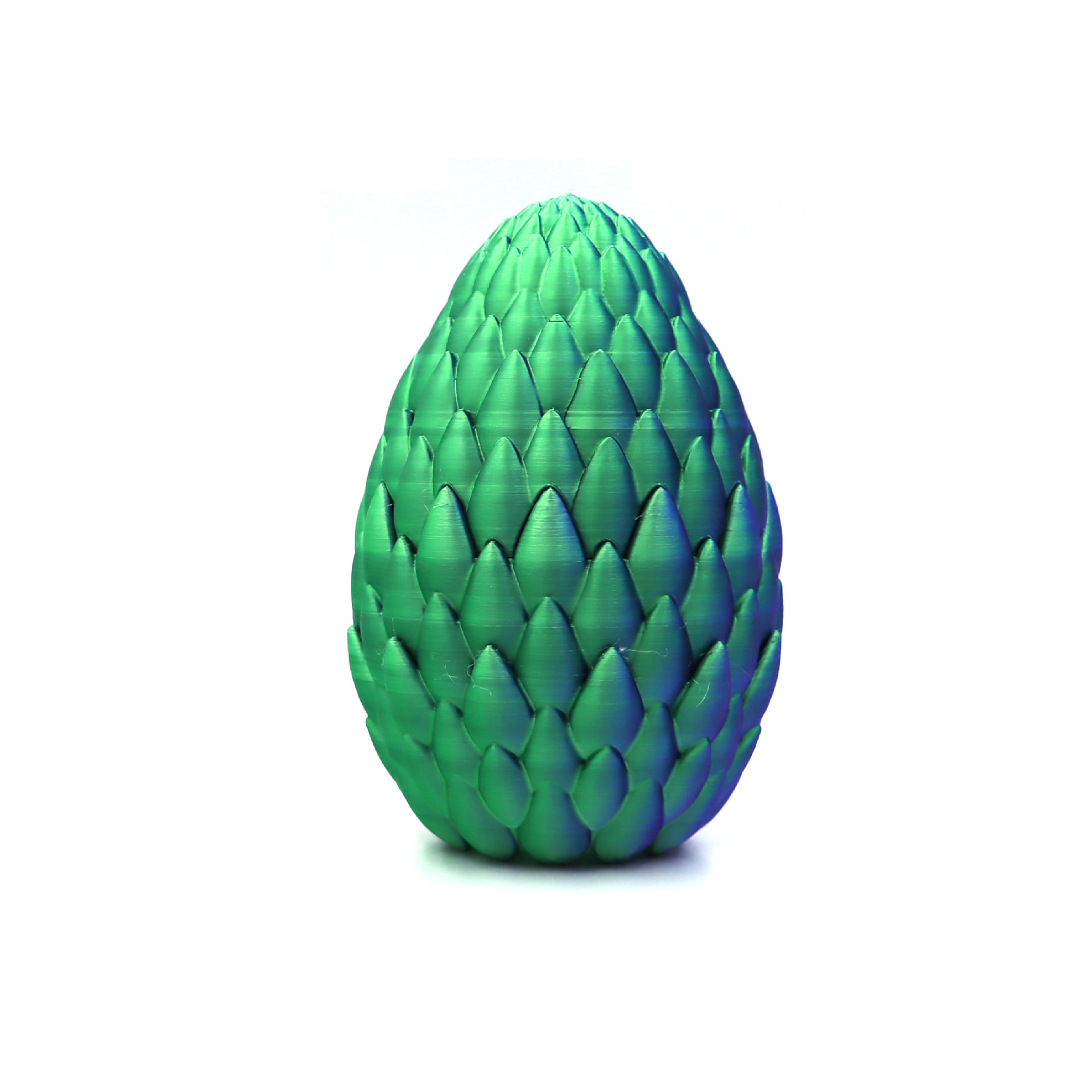 14CM 드래곤 스케일 에그 - 레이저 블루 및 그린