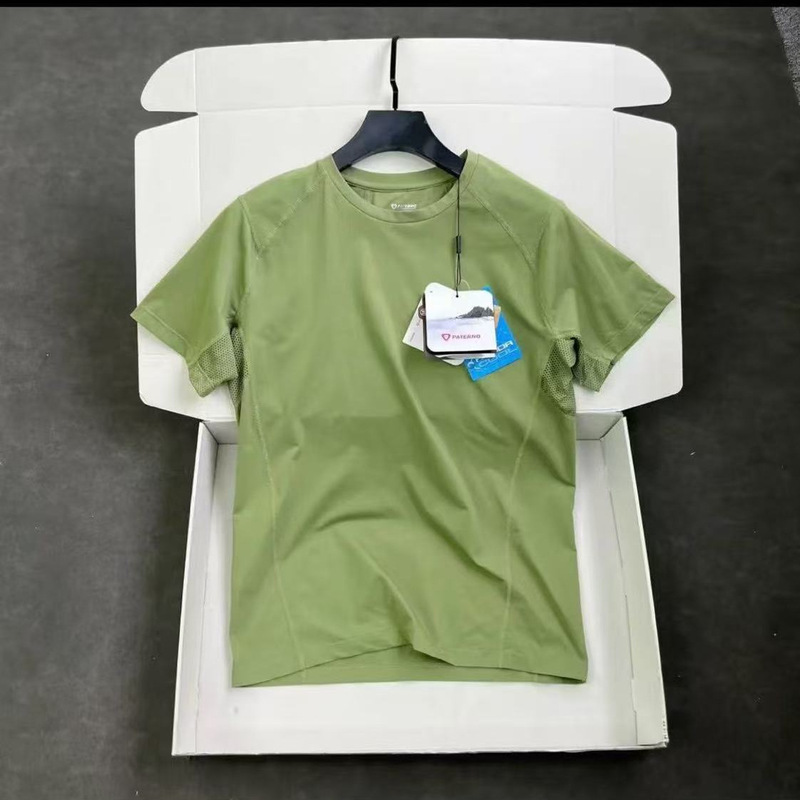 Italian Designer Light Luxury Men's Sports Casual Quick-Dry Breathable Short-Sleeve T-Shirt with 3D Tailoring