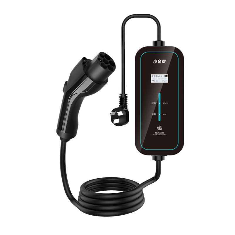 新能源便携式充电枪3.5KW汽车随车充电枪比亚迪特斯拉理想7孔