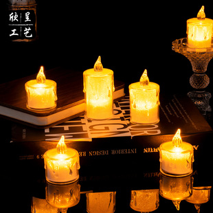 Led electronic candle lamp wedding party decoration lead street lamp candle electronic acrylic simulation decoration wax